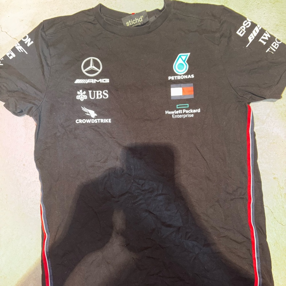 Black Mercedes AMG Petronas T-Shirt